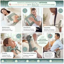 NaturySense®-Almohadilla eléctrica, calor, moxa de Artemisa y aromaterapia natural
