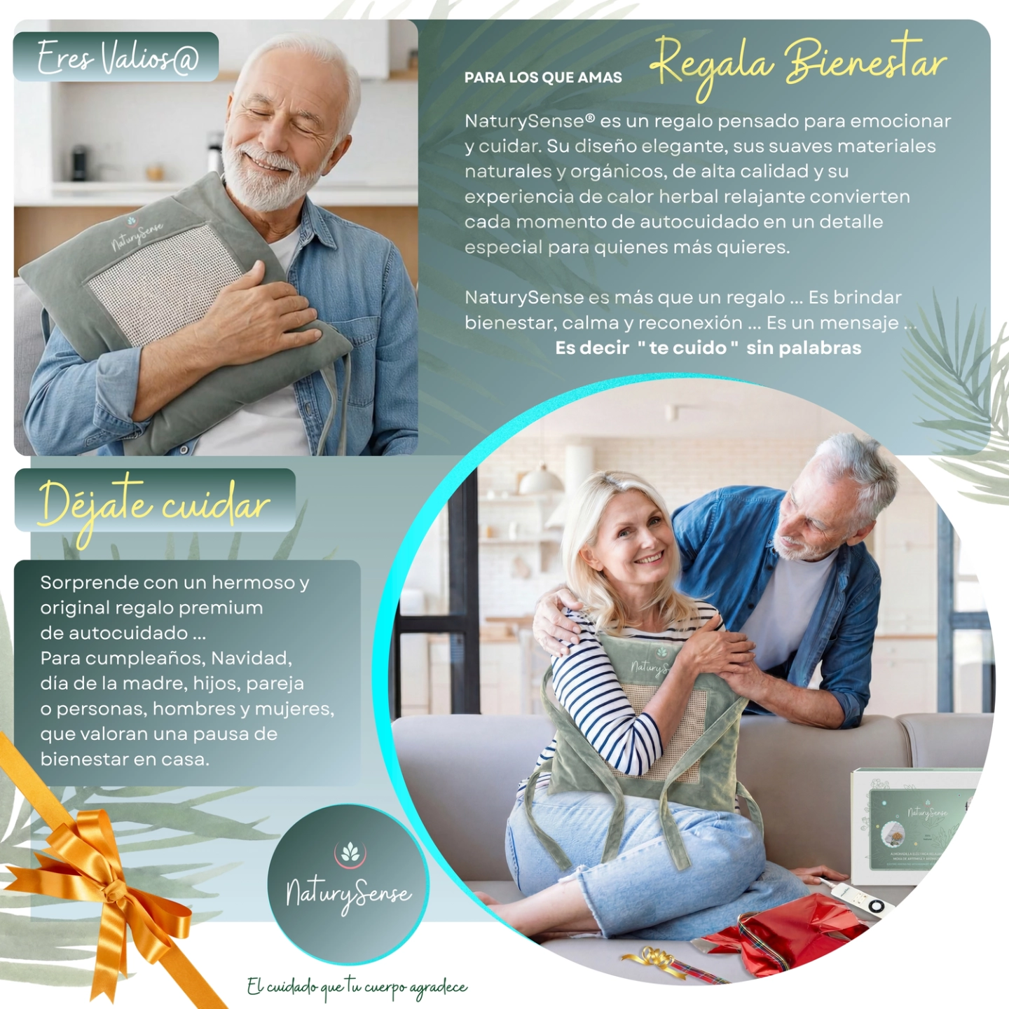 NaturySense®-Almohadilla eléctrica, calor, moxa de Artemisa y aromaterapia natural