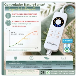 NaturySense®-Almohadilla eléctrica, calor, moxa de Artemisa y aromaterapia natural