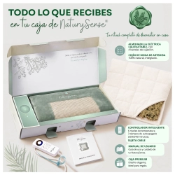 NaturySense®-Almohadilla eléctrica, calor, moxa de Artemisa y aromaterapia natural