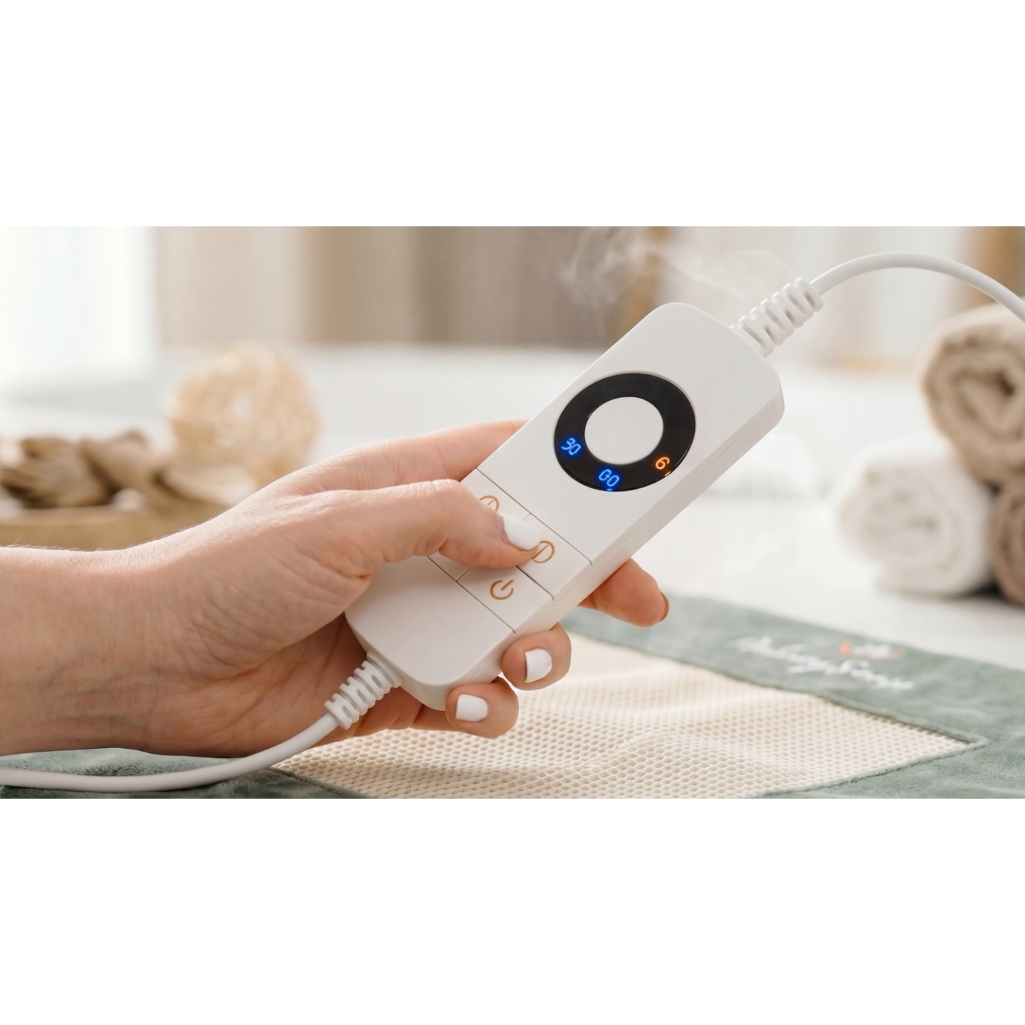 NaturySense®-Almohadilla eléctrica, calor, moxa de Artemisa y aromaterapia natural